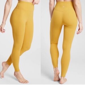 ATHLETA- Ultra High-Rise Elation Leggings | Small | Earthen Ochre Yellow
